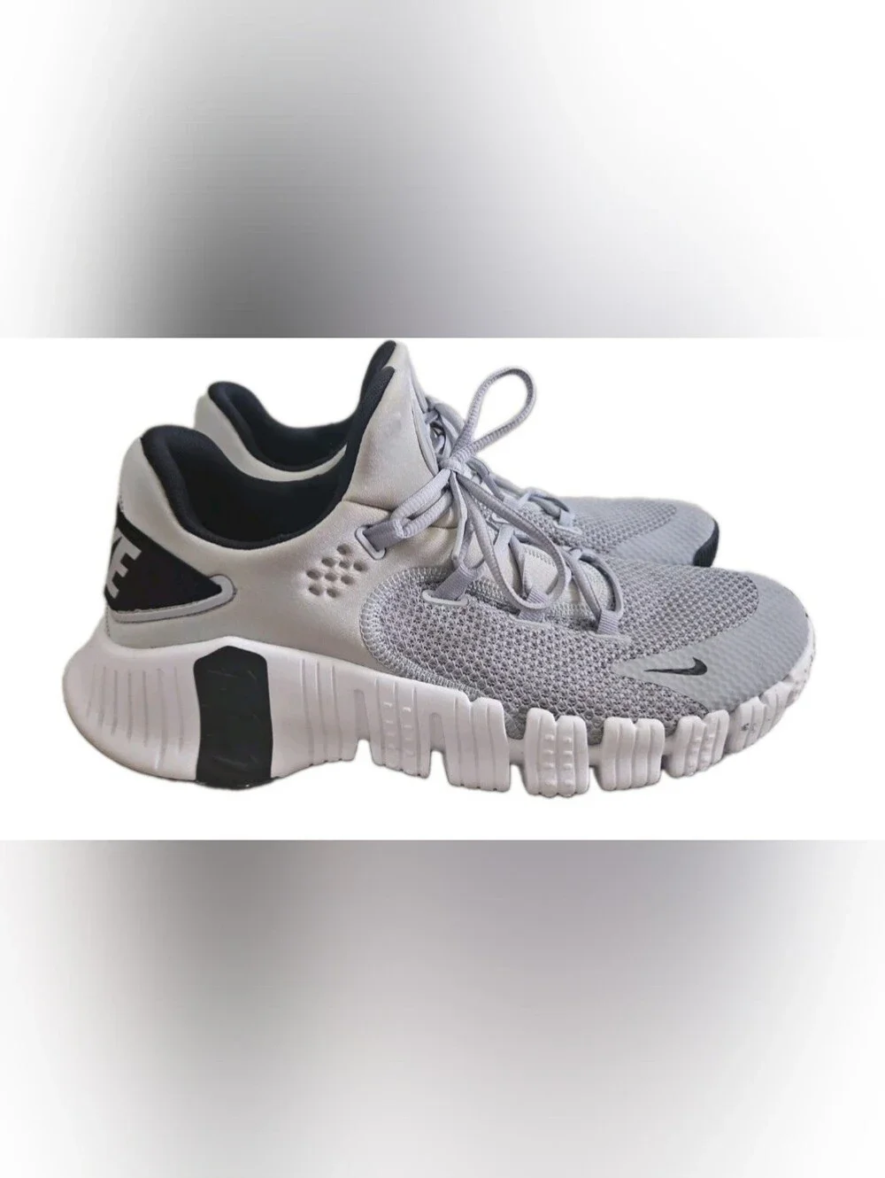 Nike Free Metcon 5 CT3886-001 Wolf Gray Black White Men's Size 14